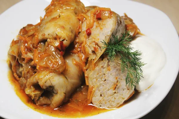 Cabbage Rolls Sauce — Stock Photo, Image