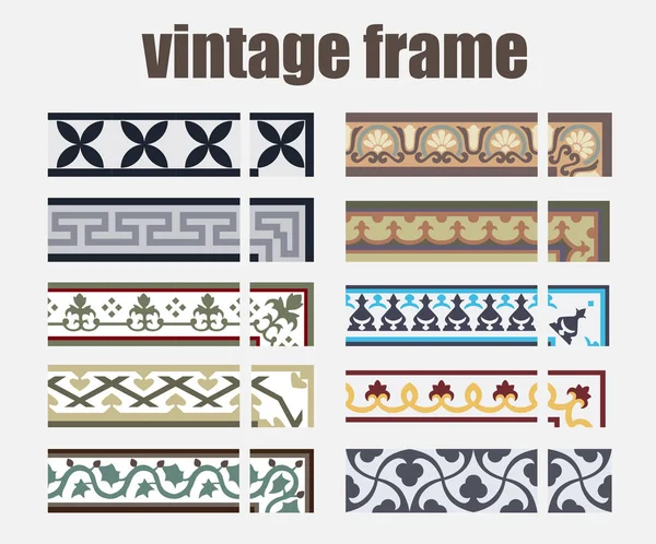 Vintage Fliesen Portugiesische Muster Antikes Nahtloses Design Vektorillustration — Stockvektor