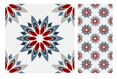 Portekiz kiremitleri Vektör illüstrasyonunda antika, pürüzsüz tasarım