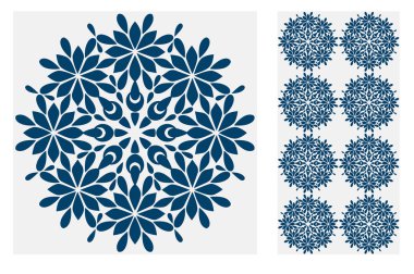 fayans Portekizce desenler vektör çizim vintage sorunsuz tasarımında antika