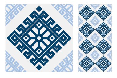 fayans Portekizce desenler vektör çizim vintage sorunsuz tasarımında antika