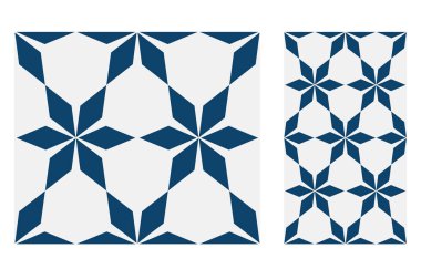 Portekiz kiremitleri Vektör illüstrasyonunda antika, pürüzsüz tasarım