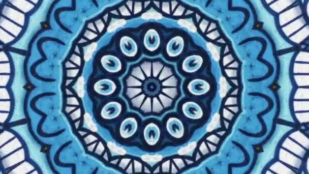 Caleidoscopio hipnótico patrón abstracto movimiento fondo - patrón colorido — Vídeos de Stock