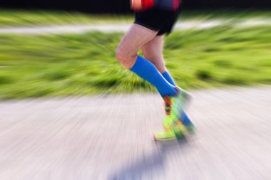 Maraton için sıcak. Erkek atlet.