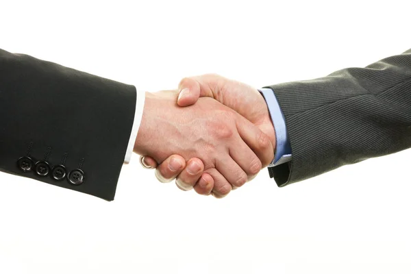 Zwei Geschäftsleute Beim Händeschütteln Handshake Konzept Für Erfolgreiche Zusammenarbeit Und — Stockfoto