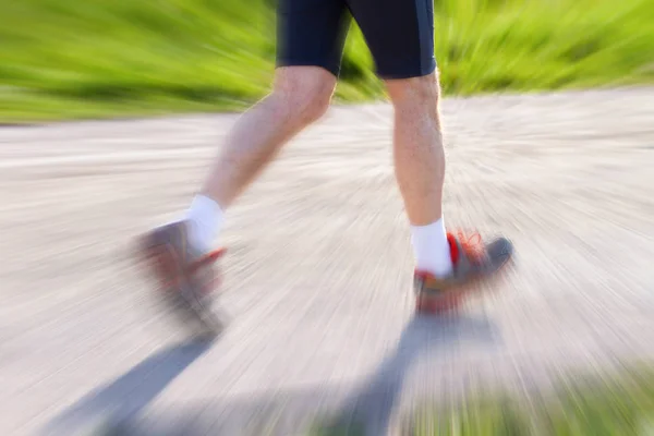 Calienta Para Maratón Corredor Masculino — Foto de Stock