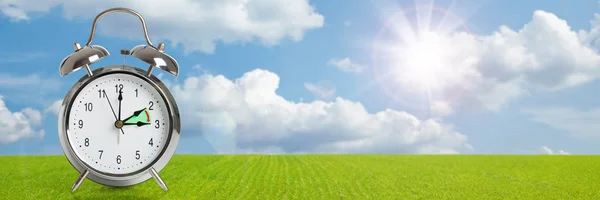 Hora Relógio Mudar Para Hora Verão — Fotografia de Stock