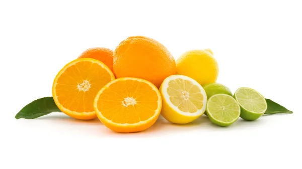 Citrus Fruits Isolated White Background — Stock Photo, Image