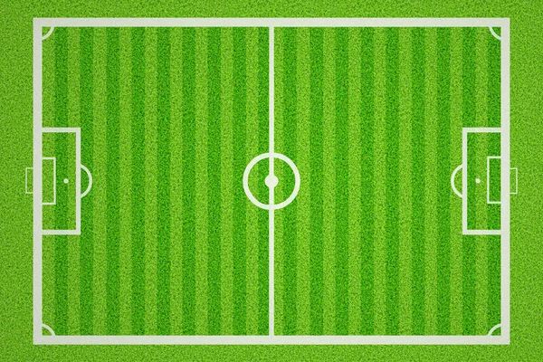 Campo Calcio Vista Flat Lay — Foto Stock