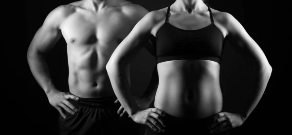 Perfect Male Female Upper Bodies — Stock Photo, Image