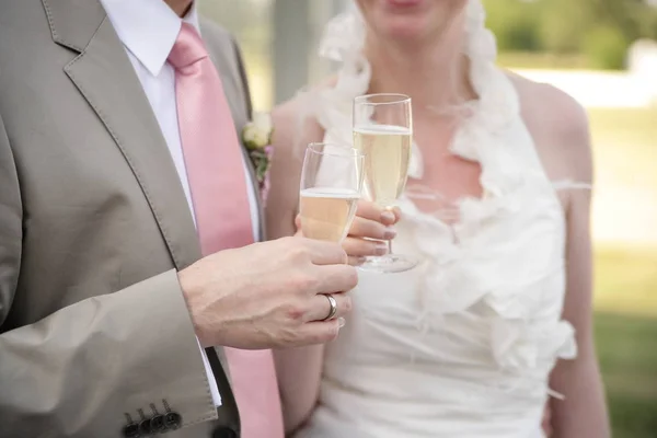 Ünnep Ünnepi Esemény Esküvő Pillanatok Emberek Menyasszony Vőlegény — Stock Fotó