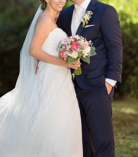 Happy Bride Groom Wedding Day — Stock Photo, Image