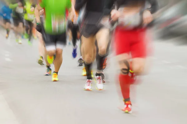 Marathon Run Pro Amateur Lopers Samen — Stockfoto