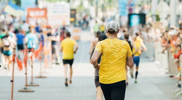 Maratona Corrida Pro Amador Corredores Juntos — Fotografia de Stock