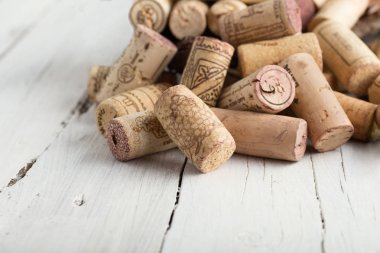 Ahşap şarap arka plan için Cork stoper