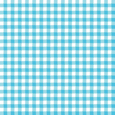 Klasik mavi Kareli mutfak ya da piknik masa, Dikişsiz, desen için masa örtüsü. Vector Illustrator.