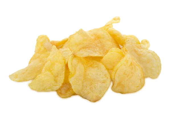 Potato Chips Isolated White Background — Stock Photo, Image