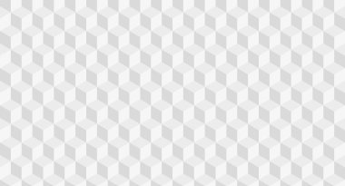 Beyaz ve gri çokgenlerin geometrik dikişsiz deseni. Vektör çizimi.