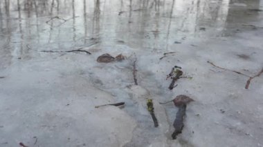 Bahar kar erir ve akışı akışları