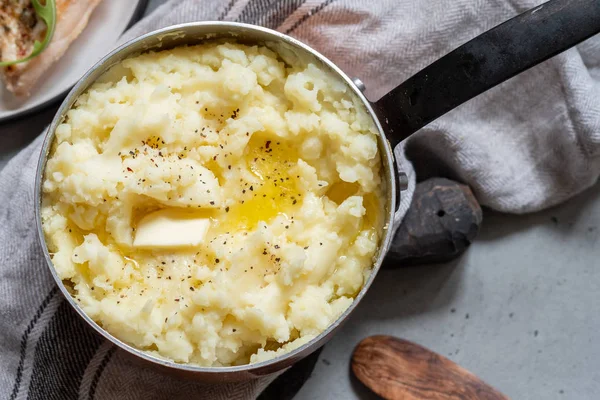 Mashed potato with a butter — Stock Photo, Image