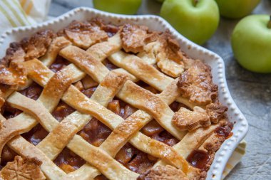 geleneksel Amerikan apple pie