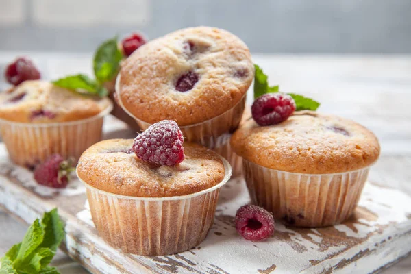 Muffin al lampone al forno — Foto Stock