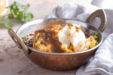 Baharatlı ve lezzetli Balık körisi.