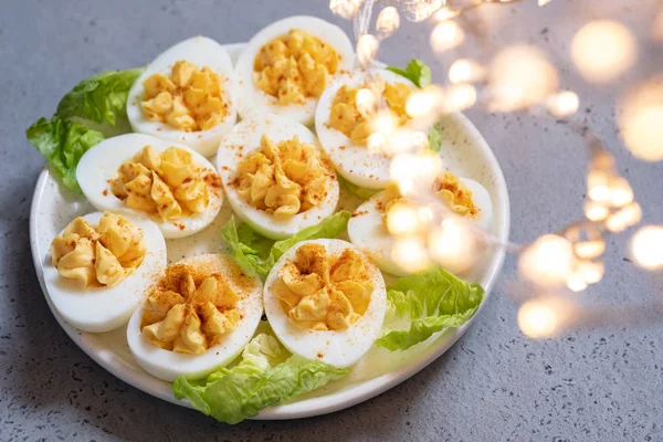 Deviled Eggs with Paprika — Stock Photo, Image