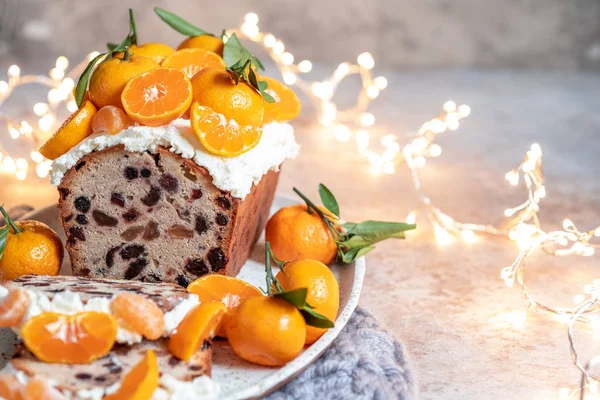 Weihnachtsfruchtkuchen — Stockfoto