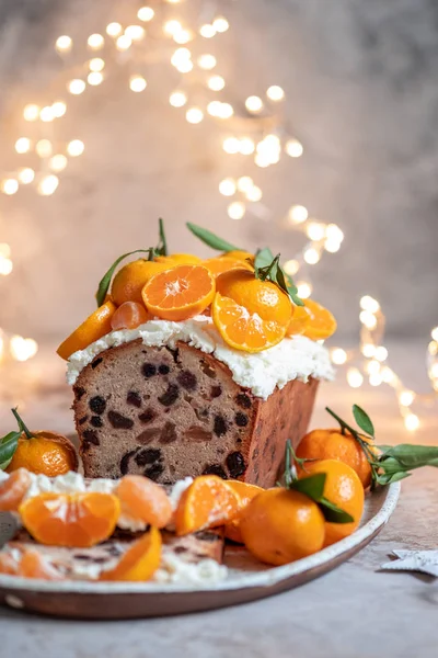 Weihnachtsfruchtkuchen — Stockfoto