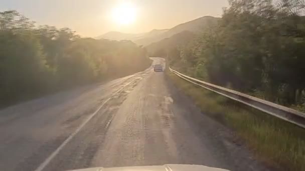 Belle route de montagne d'été — Video