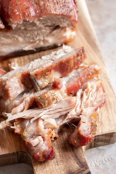 Baked carameled pork belly — Stock Photo, Image