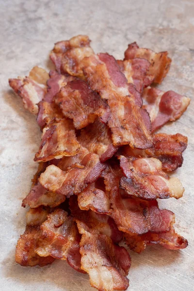 Cooked Greasy Bacon — Stock Photo, Image