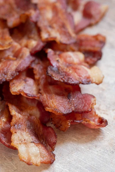 Cooked Greasy Bacon — Stock Photo, Image