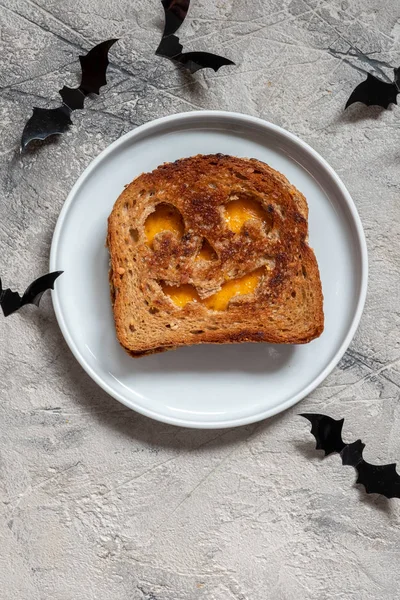 grilled cheese toast for Halloween