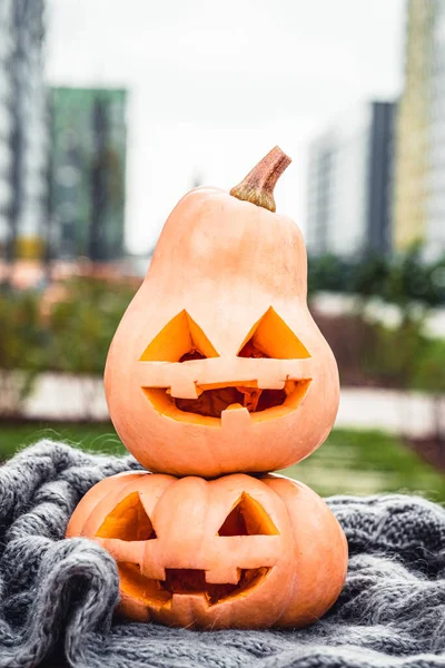 Jack o lanterns Halloween pumpkin face