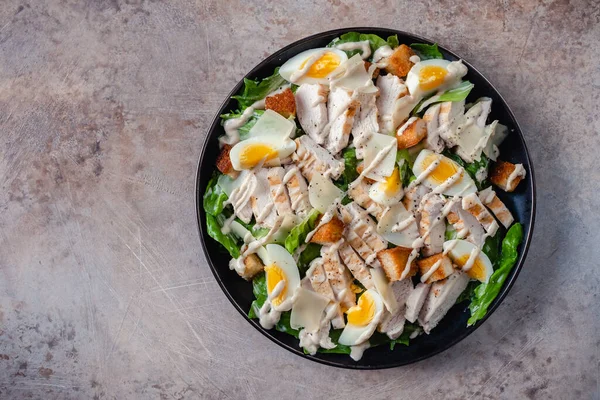 Grilled chicken caesar salad — Stock Image Grilled chicken caesar salad Royalty Free Stock Images