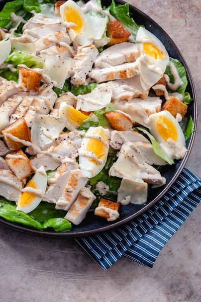 Grilled chicken caesar salad — Stock Image Grilled chicken caesar salad Stock Photo