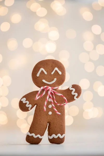 Smiling gingerbread man — Stock Photo, Image