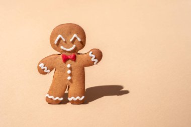 Tatlı zencefilli kurabiye adam.