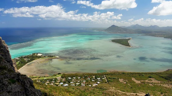 Barriere Korallenriff Blick Von Oben Mauritius Insel — Stockfoto