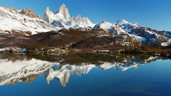 Fitz Roy Piek Patagonië Bergen Argentinië — Stockfoto