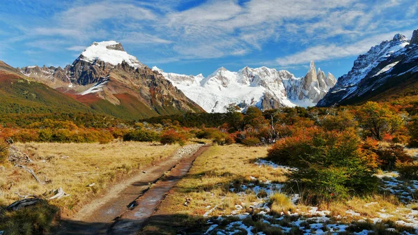 Patagônia Argentina Incrível Cerro Torre Montanha — Fotografia de Stock