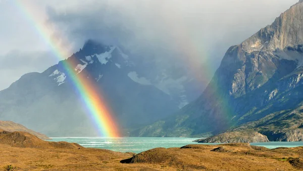 Torres Del Paine Patagonië Bergen Meer Chili — Stockfoto