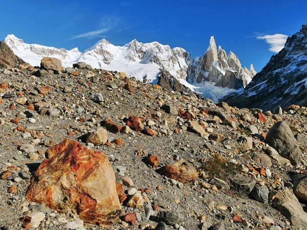 Cerro Torre Geweldige Bergen Patagonië Argentinië — Stockfoto