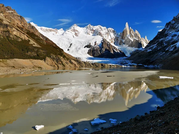 Cerro Torre Úžasné Hory Patagonii Argentina — Stock fotografie