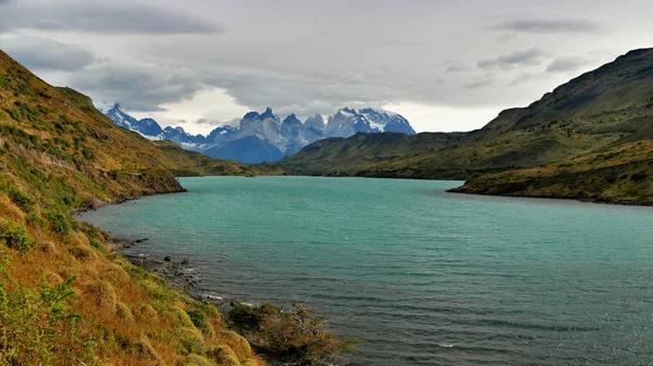 Torres Del Paine Patagonië Bergen Meer Chili — Stockfoto