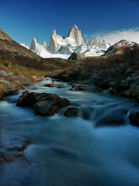 아르헨티나 파타고니아의 산에서 유명한 마운트 — 스톡 사진