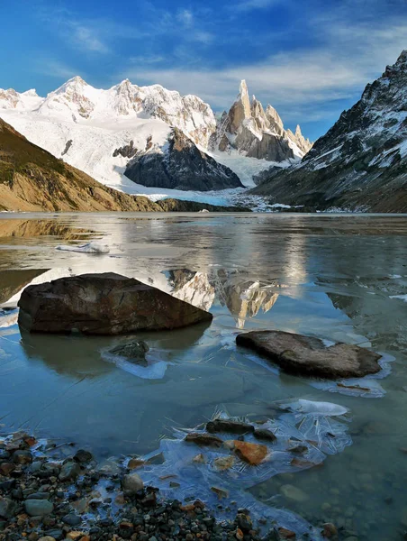 Cerro Torre Montagne Incredibili Patagonia Argentina — Foto Stock