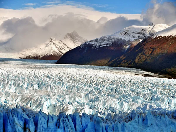 Glaciärperiod Till Moreno Fantastisk Natur Patagonien Argentina — Stockfoto